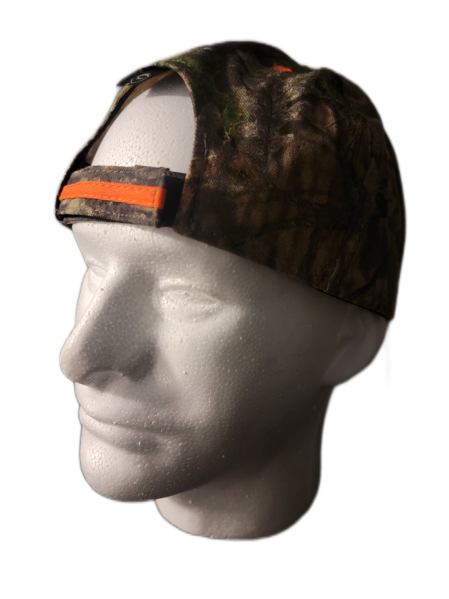 Mossy oak camo/orange outdoor cap