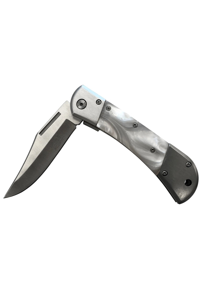 Elk Ridge Spring Assisted Pearl Resin Handle