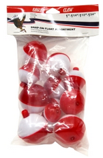 Eagle Claw 12 Pack Assorted Size Bobbers