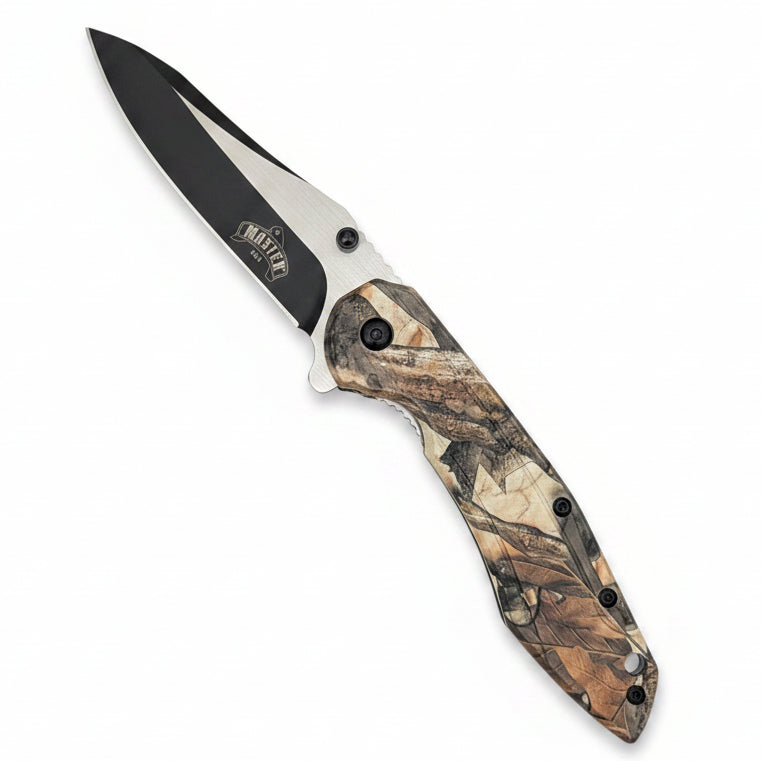 Master USA Spring Assist Camo Pocket Knife