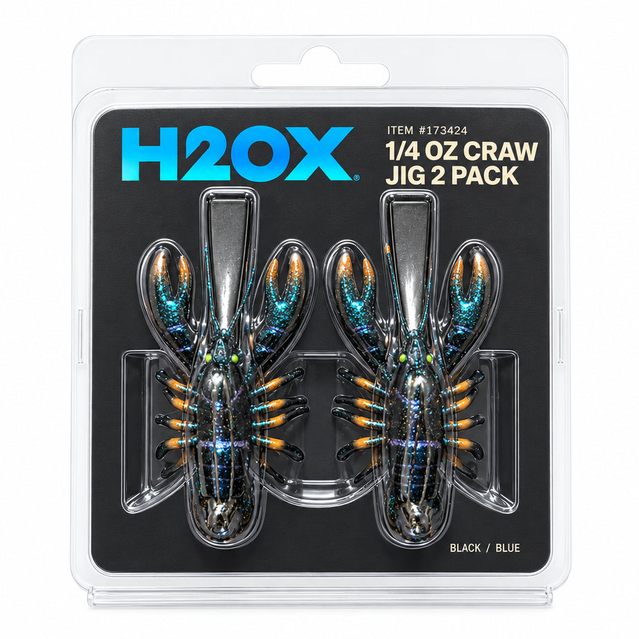 H2.0X 1/4oz Craw Jig 2 Pack