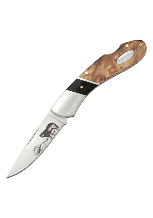 Elk Ridge Wolf Etched Folder