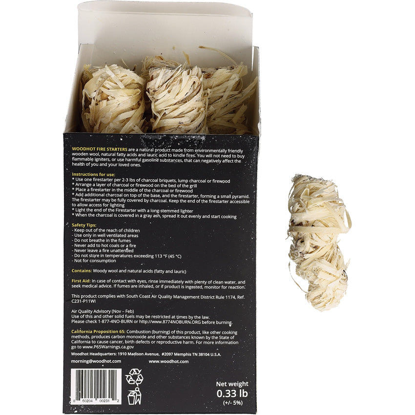 Woodhot 12 pack Fire Starters