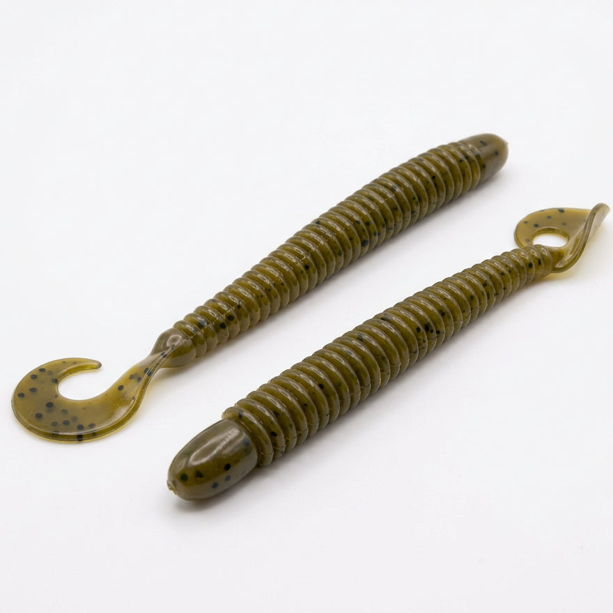 Case Plastics 5pc Curly Tail Worms