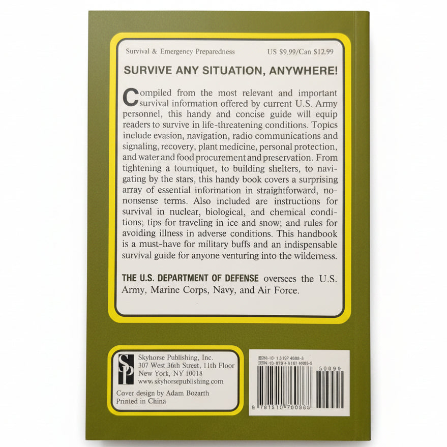 U.S. Army Survival Evasion And Recovery Book