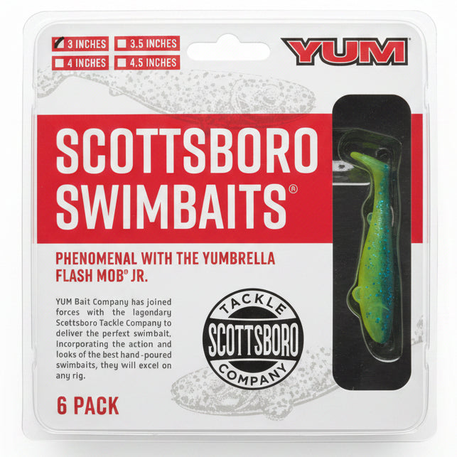 Yum Scottsboro 3" Swimbaits 6 Pack